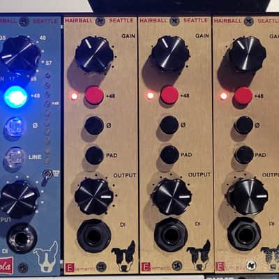Hairball Audio Gold 500 series Mic Pre -Jensen OpAmp image 1