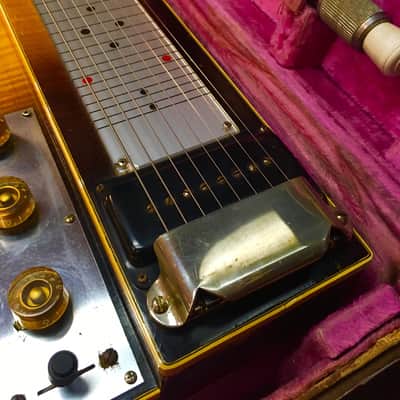 Gibson Console Grande D8 Double Neck Non Pedal Steel Guitar 50s w/ OHSC & Legs image 5