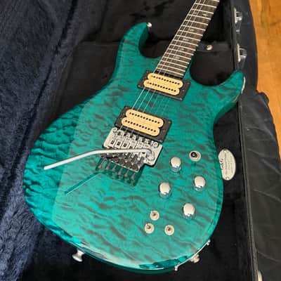 Carvin DC400C in Translucent Green Teal Quilt **Stunning!** image 7