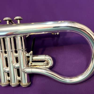 RARE Getzen Eterna Silver Plated Eb Cornet image 7