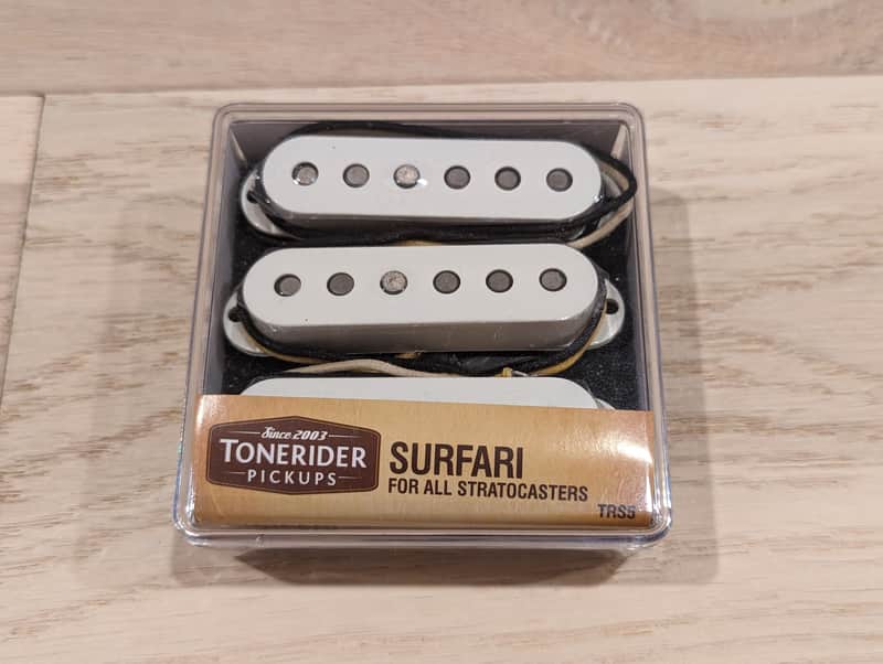 Tonerider TRS5 Surfari Alnico 3 Strat Stratocaster Pickup Set White image 1