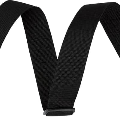 Fender Quick Grip Locking End Strap, Black Polypro, 2" image 1