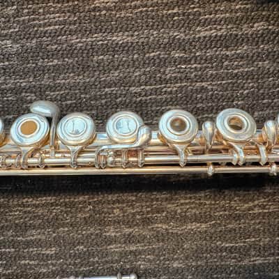 Yamaha YFL-385 Nippon Gakki Open Hole Flute 1990s - Silver image 6