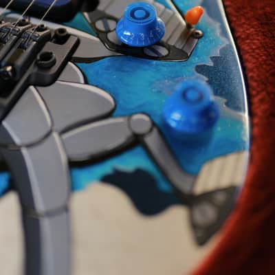Custom Painted Ibanez Prestige RG1527 “RoboDeath” image 14