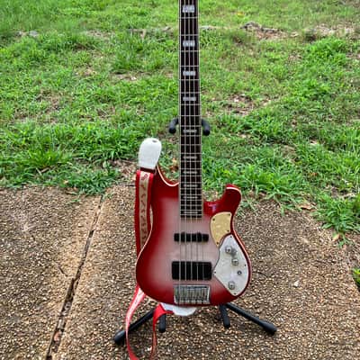 Schecter Stargazer 5 String Bass Crimson Ghost 2009 - Crimson Ghost image 2