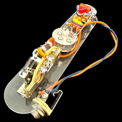 3-way tele CTS 500K with Greasebucket Tone Circuit with NOS 60’s Tropical Fish Capacitors and NOS Sprague Pacer Cap! image 8