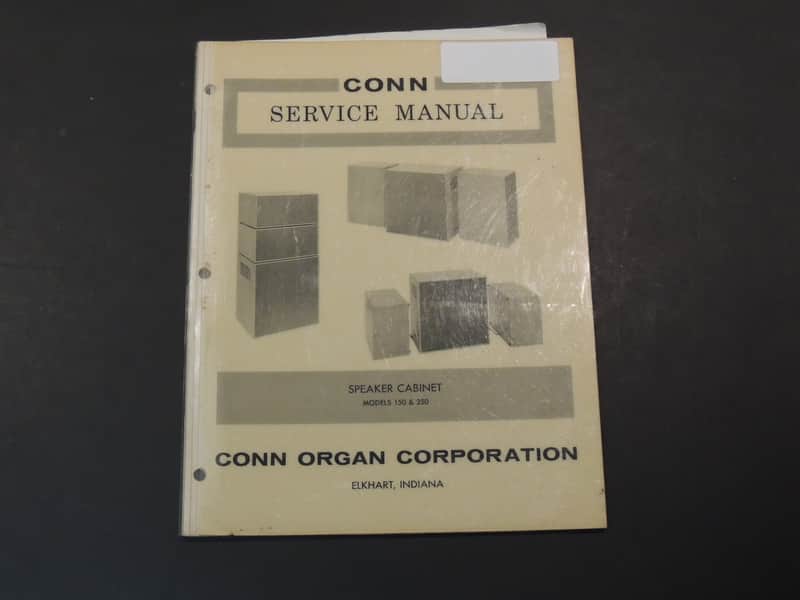 Conn Speaker Cabinet Models 150 & 250 Service Manual [Three Wave Music] image 1