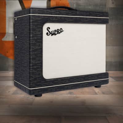 Supro Delegate 1x12 - 25W Combo w/ Reverb - Black Gold Scandia (1620RCBLK) image 1