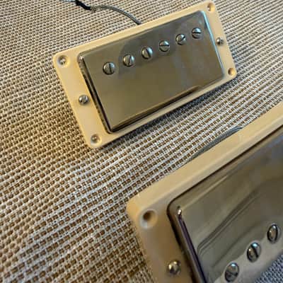 Gibson Burstbucker 1 and 2 Humbucker Pickup Set Cream Rings image 2