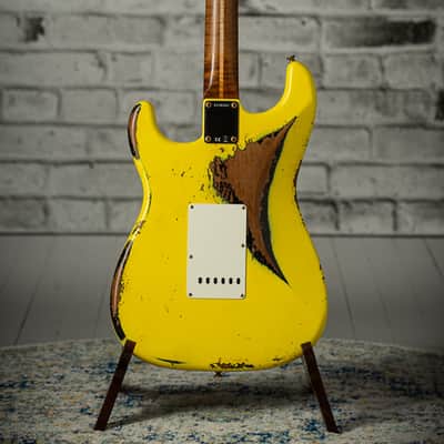 Fender Custom Shop 1957 Heavy Relic HSS Stratocaster - Graffiti Yellow/Black image 23