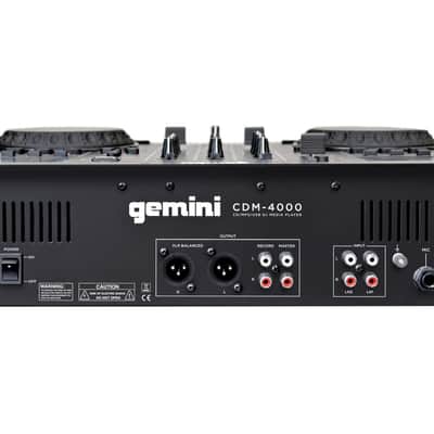 Gemini CDM-4000 MP3/CD/USB Dual DJ Media Player w. Mixer 2010s w. Carry Case image 4