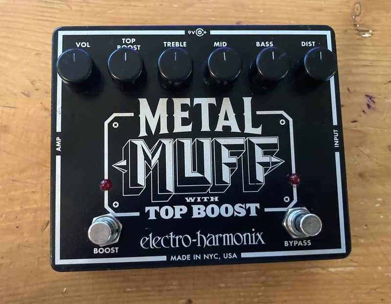 Electro-Harmonix Metal Muff Distortion with Top Boost 2006 - Present - Black image 1