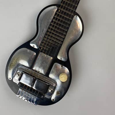 Rickenbacker  ( Rickenbacher) Electro -6 String - Lap Steel - Black with Chrome panels  40's? With  OHSC image 2