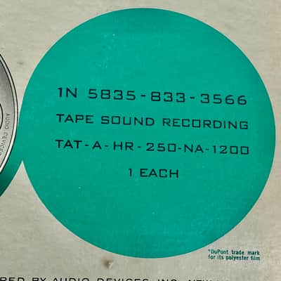 Lot of 4 Audiotape Type 1271 1200 Ft 1/2 Mil Mylar Reel to Reel Tape NOS Vintage image 7