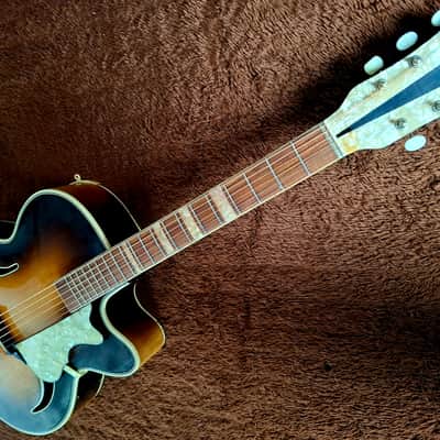 Very Rare Vintage 1950s Isana Jsana "Elvis Presley" Archtop Jazz Guitar Made In Germany image 5