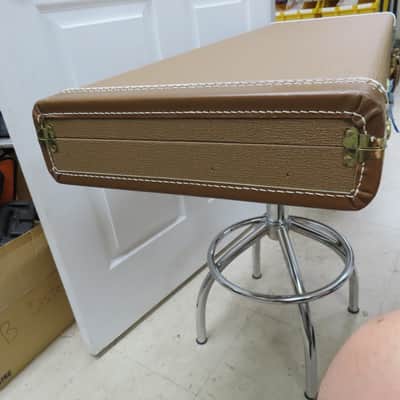 Fender Vintage Brown Tolex Deluxe Hard Side Case, w/ Gold Interior (USA) image 11