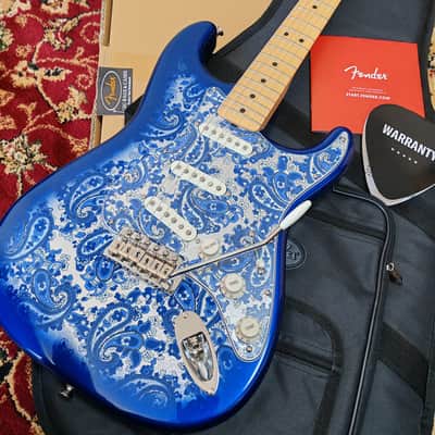 2025 Fender Japan Limited Edition Indigo Paisley Stratocaster, Fender Flagship Tokyo Store Exclusive Color, MIJ JD25 image 2
