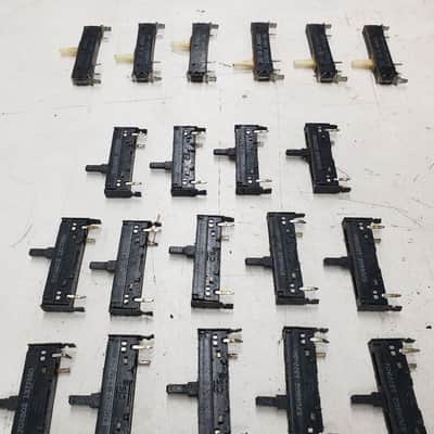 Used Set of 35 Original ARP Quadra Sliders for Refurbishing/Parts/Repair image 9
