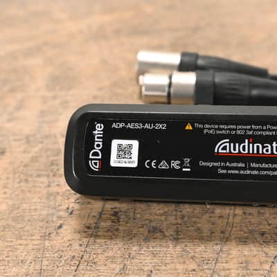 Audinate ADP-AES3-AU-2X2 Dante AVIO 2x2 AES3/EBU Adapter CG008WC image 10