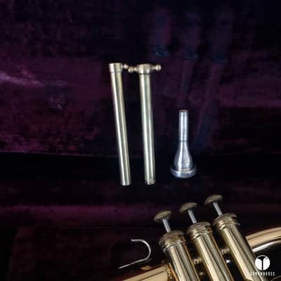 F.E Olds L12 flugelhorn Re-o-Loy #17 mouthpiece case GAMONBRASS imagen 2
