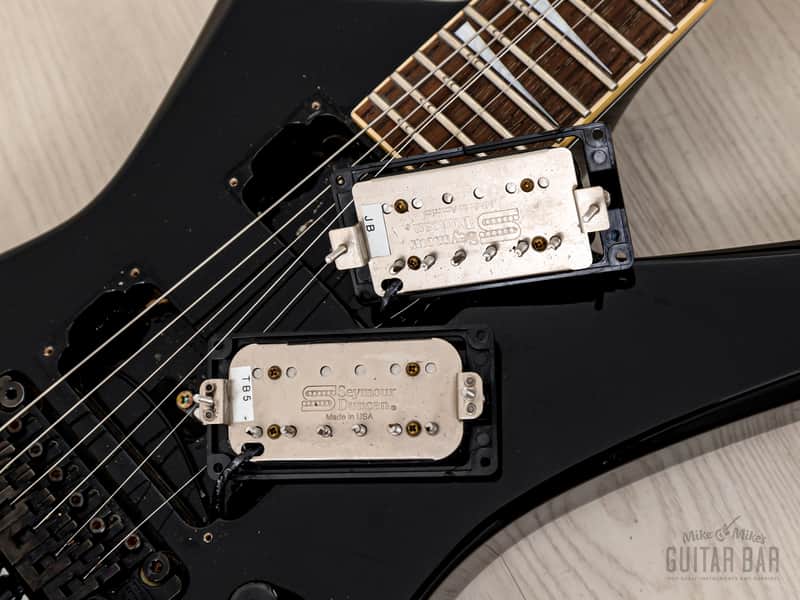 2001 Jackson Stars KS-138 Kelly Star Neck Through Black w/ Floyd
