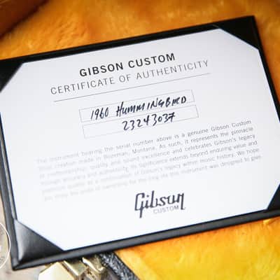 Gibson Custom 1960 Reissue Hummingbird Heritage Cherry Sunburst image 6