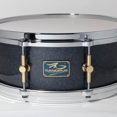 Canopus 'The Maple' 8ply Snare Drum 14x5.5 *VIDEO* Black Sparkle image 1