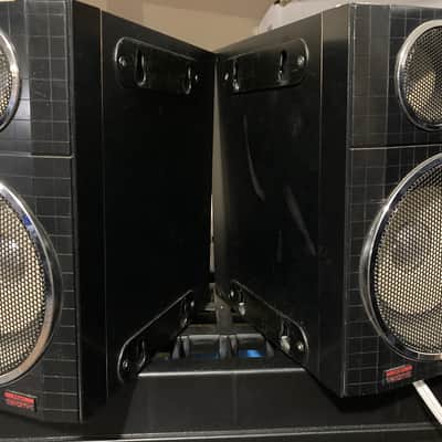 JVC Boombox speakers 1980’s - Black image 5
