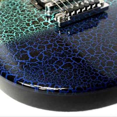 Custom Crackle Painted and Upgraded Epiphone LP Special ll Electric Guitar With Matching Headstock image 19