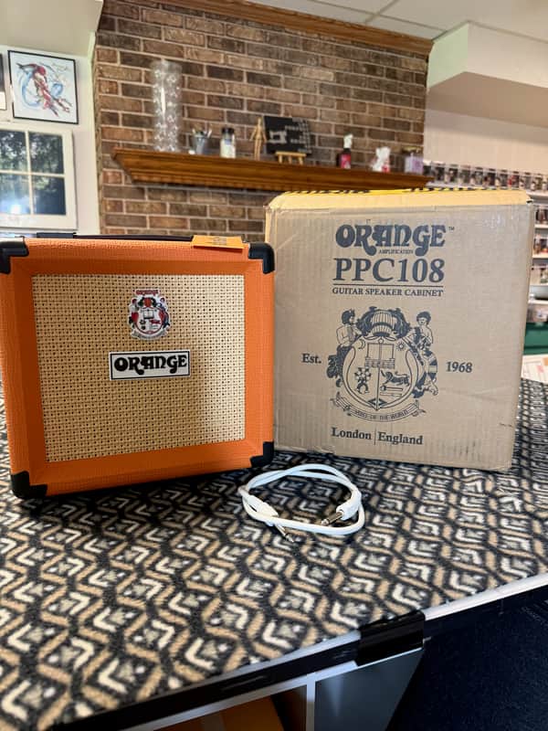 Orange PPC108 1x8" Closed-Back Guitar Speaker Cabinet  Orange image 1