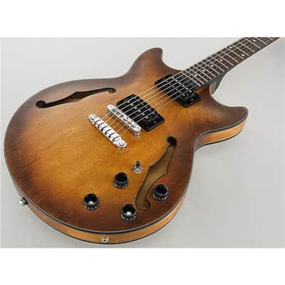 Ibanez Artcore Series AM73B Hollow Body Electric Guitar, Rosewood Fretboard, Tobacco Flat image 3