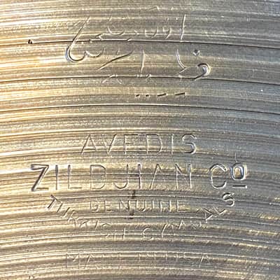 Zildjian Vintage 1950s Avedis 15” Hi-Hat Pair (644gr, 652gr) Good Condition -Light! image 5