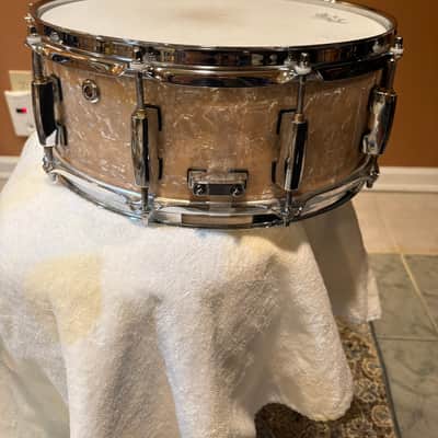 Pearl Session Studio Select 14x5.5" Snare Drum 2018 - 2020 - Nicotine White Marine Pearl image 2
