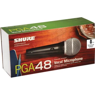Shure PGA48 Cardioid Dynamic Vocal Microphone & Cable UPC 042406396301 image 2