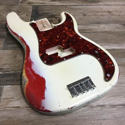 Made to Order - FRANCHIN Jupiter bass body Relic Aged 100% Nitro Lacquer COLOR OVER COLOR (Sunburst/ Black/ White/ Blue/ Green/ Yellow/ Red/ Pink/ Burgundy/ Purple/ Gold/ Silver, etc.) Basswood Poplar Precision-Bass Style Made in Italy image 23
