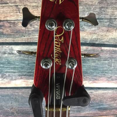 Vantage VP795B 4 String Bass Left Handed with padded gig bag image 3