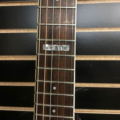Used ESP LTD V-500 Black Electric Guitar Flying V Style  w/Hardshell case image 5