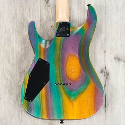 ESP USA M-II HT Hardtail Guitar, Seymour Duncan Sentient & Pegasus, Open Grain Ash Blueberry image 9