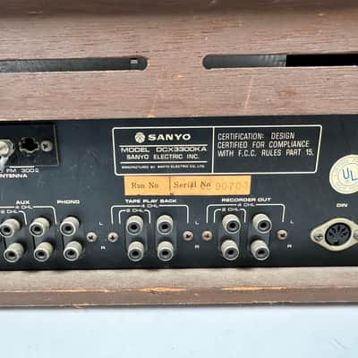 SANYO DCX3300KA Vintage Quadraphonic 4 Channel Stereo Reciever image 6