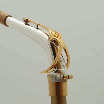 Yamaha Custom AV1S Alto Saxophone Neck, V1 Silver Plate/Gold Option image 5