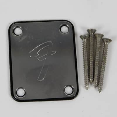 1978 Vintage Fender Mustang/Jaguar/Jazzmaster Chrome Neck Plate USA 1970s image 2