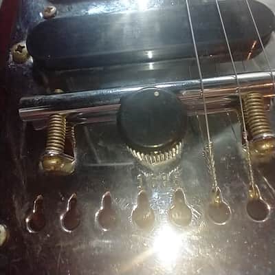 Fender stringmaster 8 lap steel guitar 1950-60's - brick red/walnut image 12