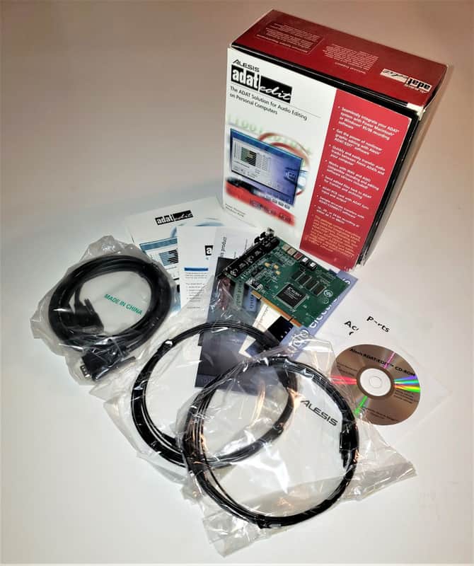 Alesis ADAT EDIT PCI Interface with Software, Optical & Sync cables image 1
