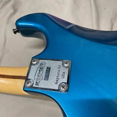 Kramer USA Pacer Deluxe Guitar R2 nut 1980s Blue image 17