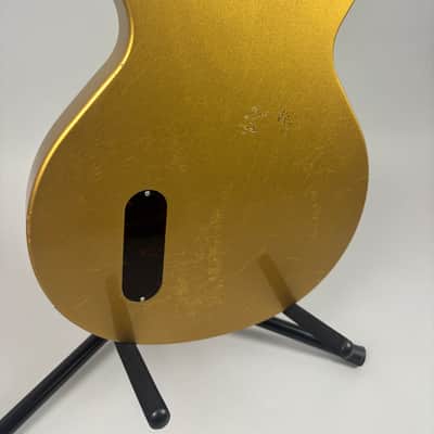 Brown Bear Guitars Korina Les Paul Junior double cut gold metallic image 13