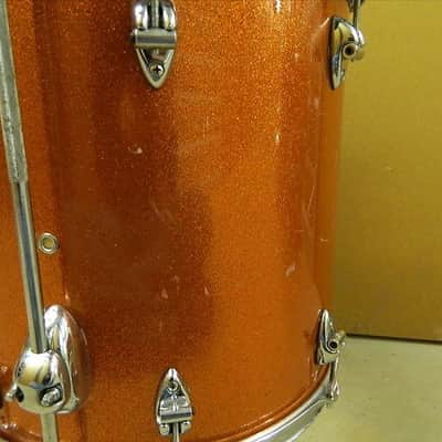 ayotte drum kit 10, 13, 16, 22, 1996 orange sparkle image 11