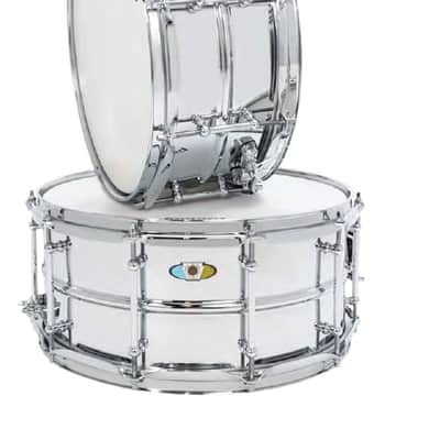 Ludwig Supralite 6.5x14 Polished Steel Snare Drum image 1