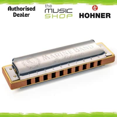 Hohner Marine Band 1896 Classic 10 Hole Diatonic Harmonica, Eb Major - M1896046 image 1