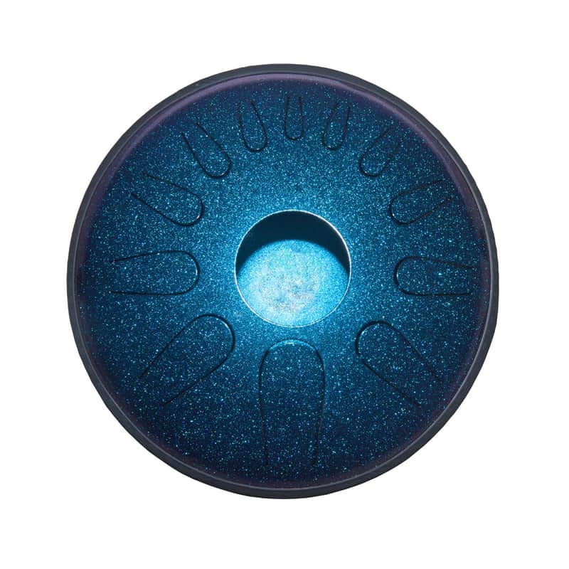 Idiopan DPD12-12S1-SBA Domina Pro 12-Inch 12-Note Tunable Steel Tongue Drum w/Mallets & Display Ring image 1