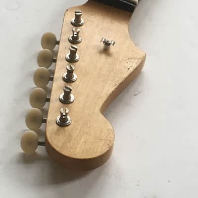 Lefty Musikraft USA Aged Relic 24” Short Scale Mustang Jaguar Guitar Neck Loaded image 23